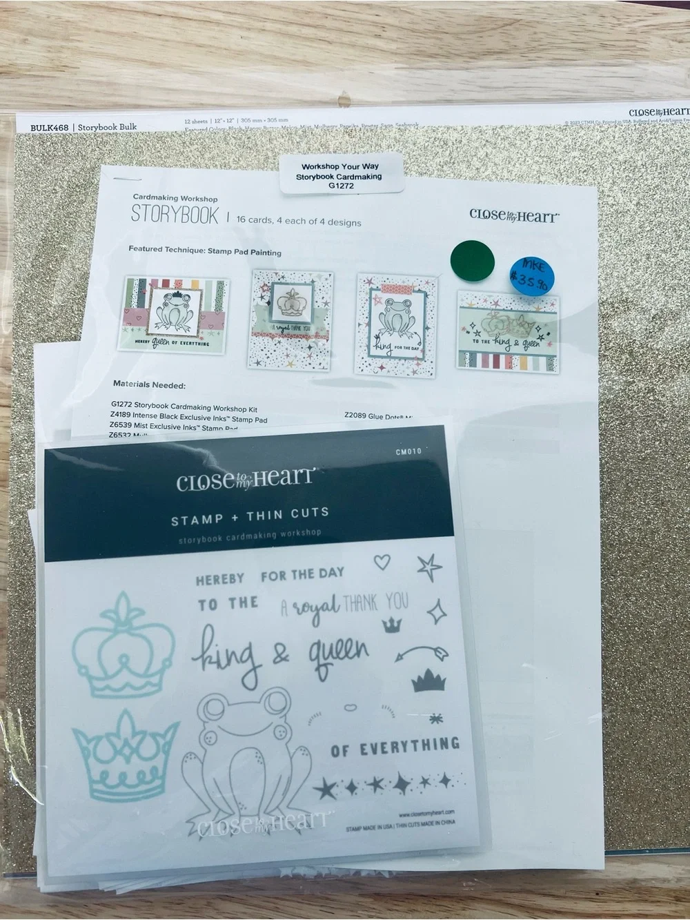 NWT Close to My Heart Storybook Card Making Kit with Stamps and Thin Cuts